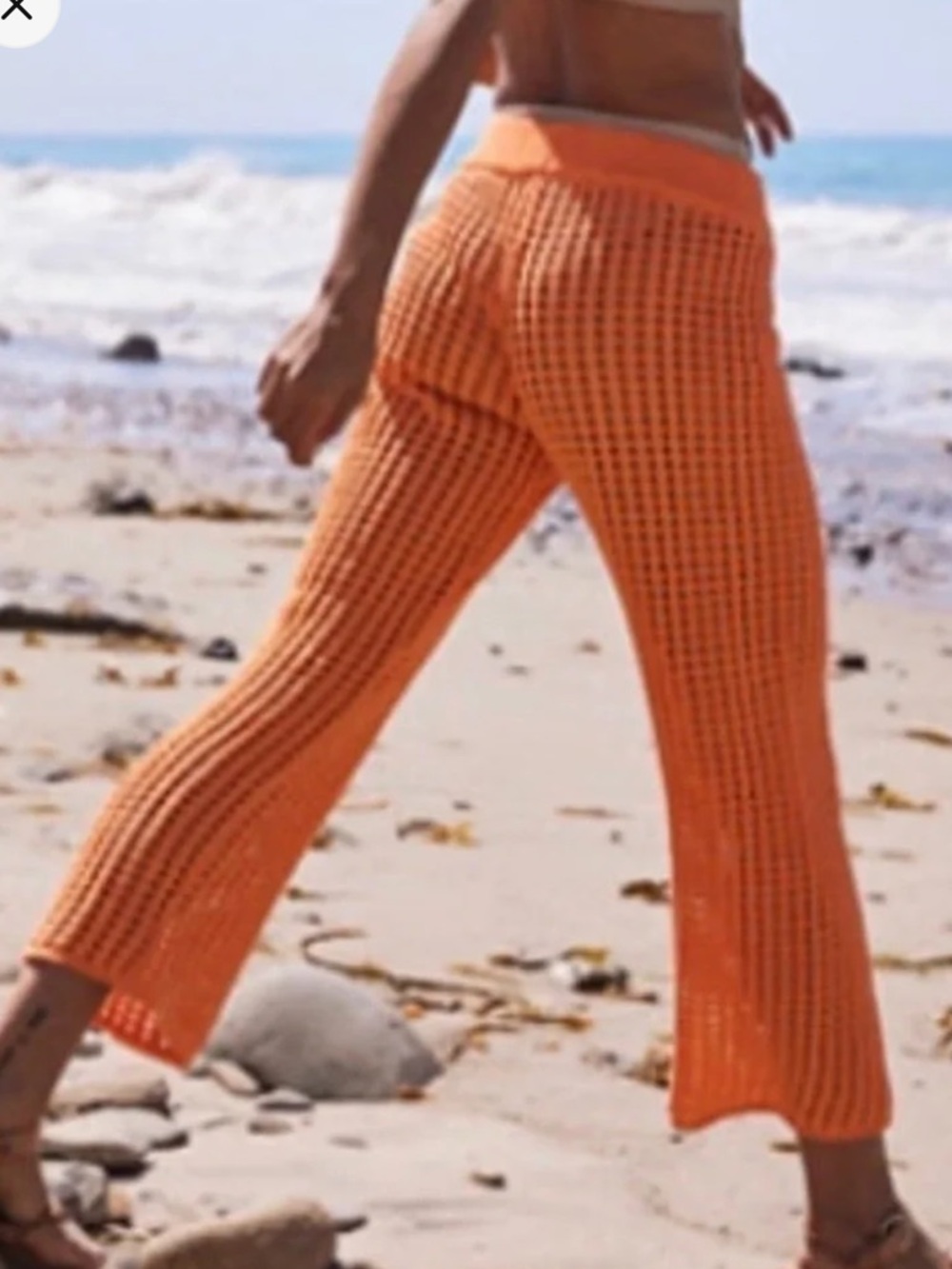 Free People Excursion Fauxchet Sweater Pant Super Tropical